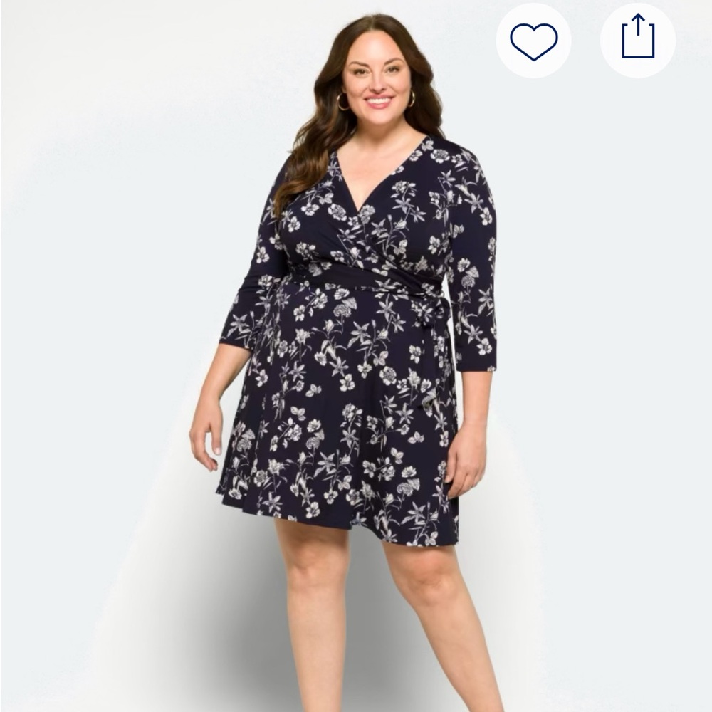NWOT 41 Hawthorne Renesme Jersey Wrap Dress